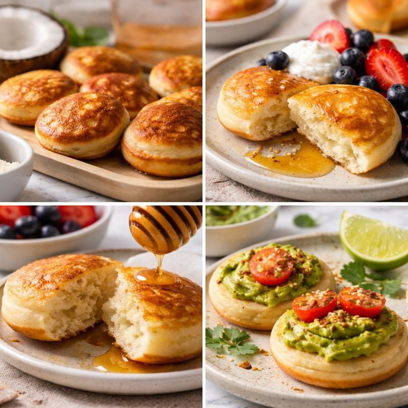 Zikatré - Pancakes de riz fermentés au lait de coco